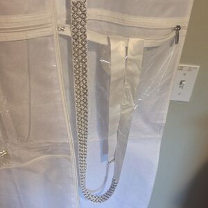 Elegant Silver Beaded Belt